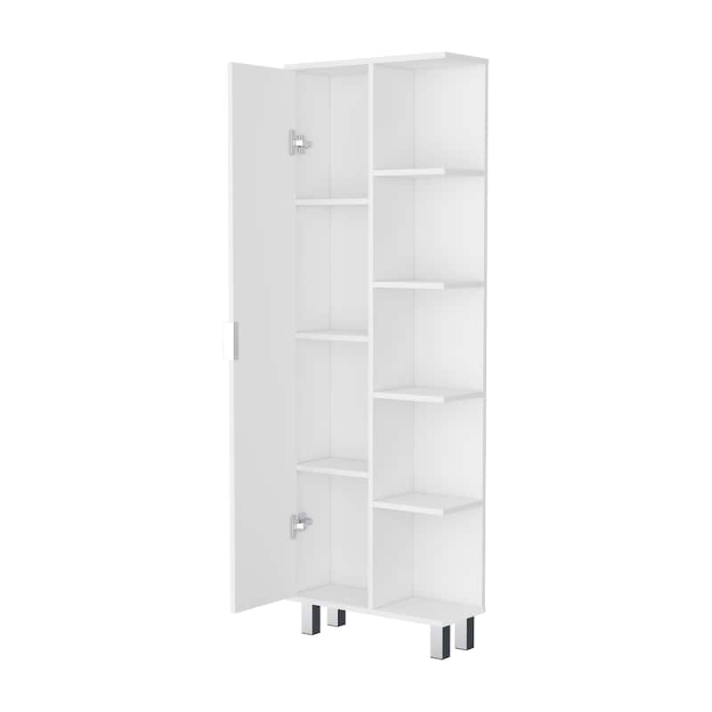 Door Linen Cabinet Suitable For Living Room,Office - White