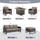 preview thumbnail 14 of 104, Gymojoy Outdoor Fire Pit Conversation Set, Patio Furniture with Cushions