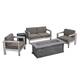 Option silver + gray + black + khaki cushion