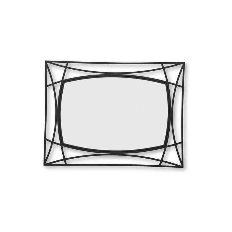 Signature Design by Ashley Freenville Black Accent Mirror - 30" W x 1" D x 40" H