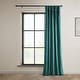 preview thumbnail 66 of 140, Exclusive Fabrics Heritage Plush Velvet Room Darkening Curtain (1 Panel) - Luxurious Single Drapery for Enhanced Room Darkening