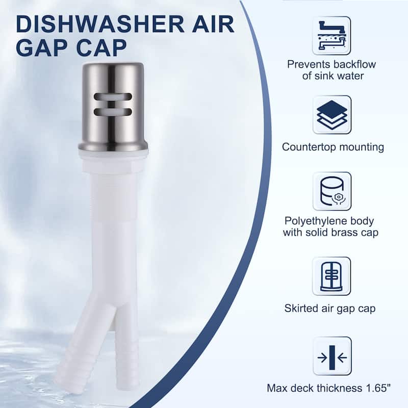 WOWOW Dishwasher Air Gap Cover for Kitchen Sink