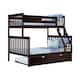 Max and Lily Twin over Full Bunk Bed with Trundle Bed