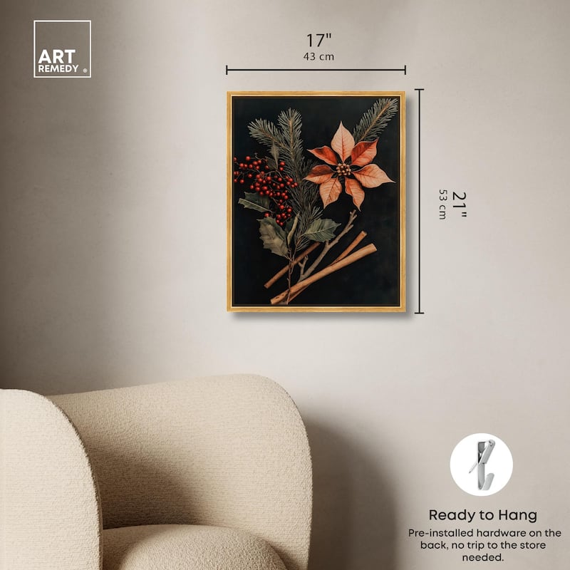 Hearth Flora Canvas by Art Remedy