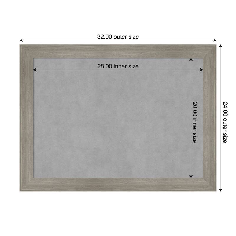 Amanti Art Grand Cherry Narrow Framed - 32 x 24 in - Grand Greywash Narrow