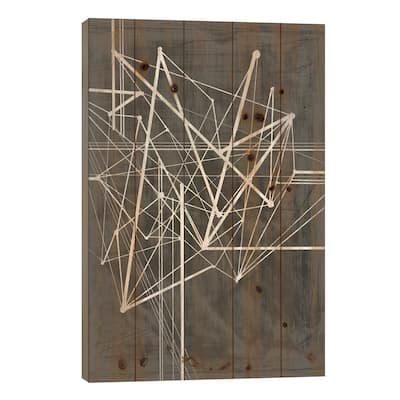 Vertices I Print On Wood by Ethan Harper - Multi-Color