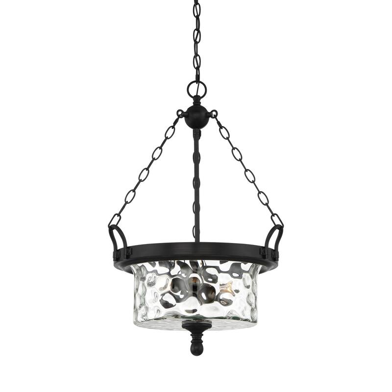 Designers Fountain Amilla 3 Light 18" Wide Wrought Iron Drum - Natural Iron