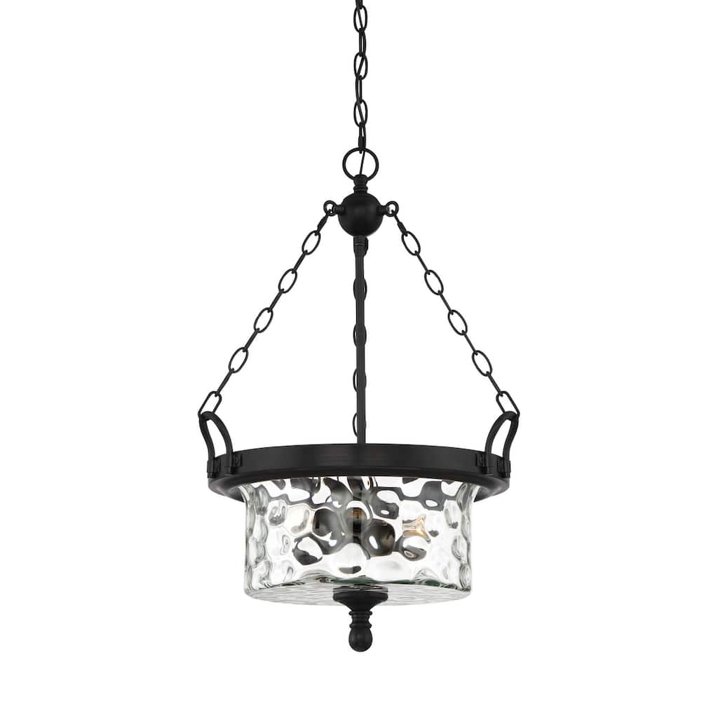 Designers Fountain Amilla 3 Light 18" Wide Wrought Iron Drum