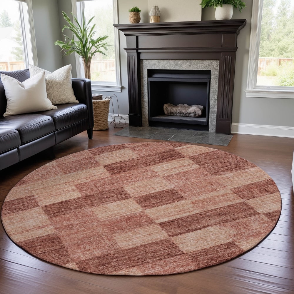 Premium Washable Super Soft Modern Checker Mayfield Rug