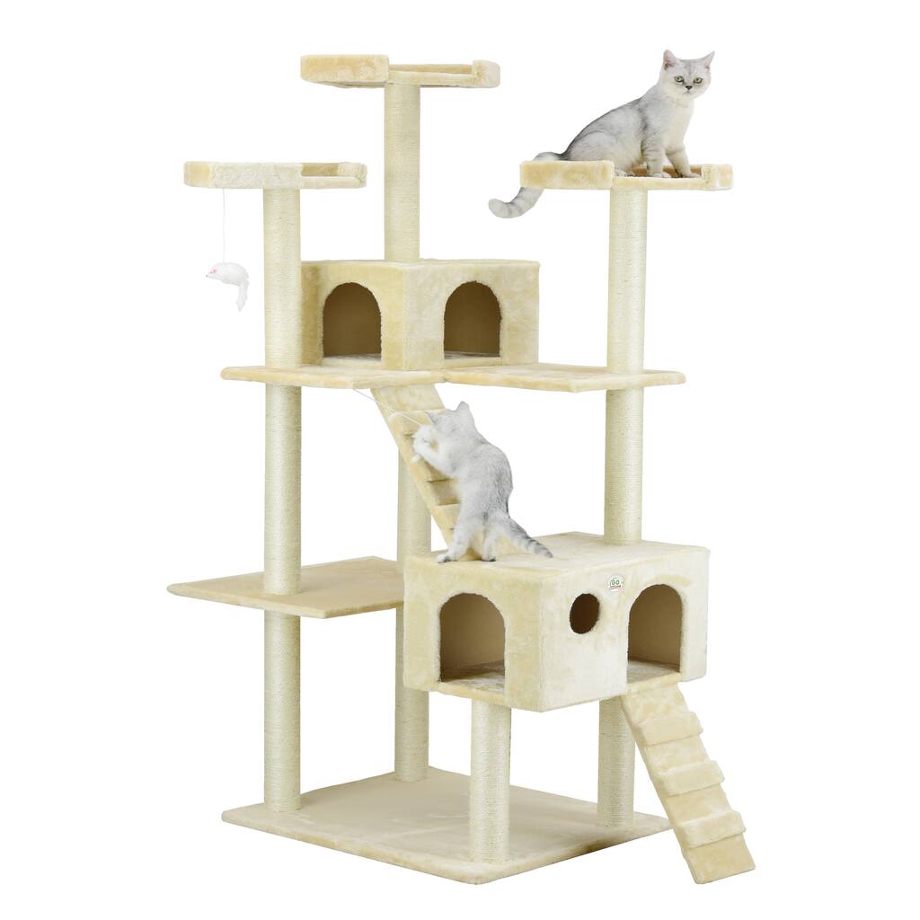 Go Pet Club Jungle Gym Cat Tree Condo and Perch Pet Furniture