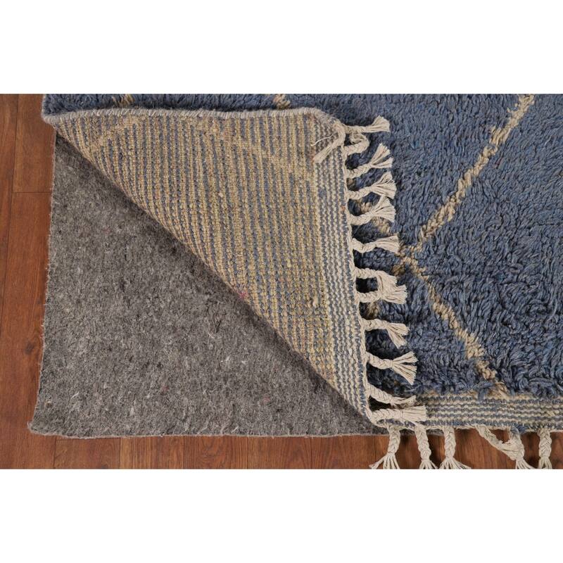 Trellis Plush Moroccan Oriental Area Rug Handmade Bedroom Wool Carpet - 6'11" x 10'4"