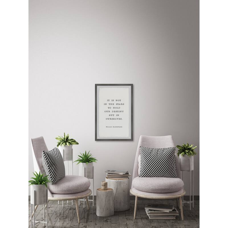 It Is Not in the Stars Framed Wall Art, Elegant Home Touch - Sophisticated Artwork for Refined Décor
