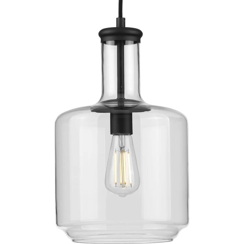 Progress Lighting Latrobe 9" Wide Mini Pendant - Matte Black