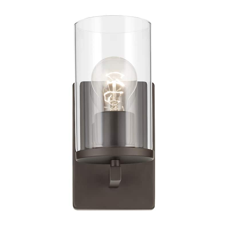 Kichler Lighting Crosby 1-Light Wall Sconce Light with Clear Glass