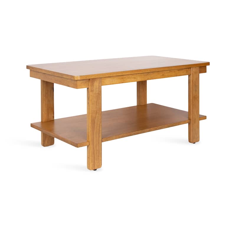 Kate and Laurel Foxford Rectangle Coffee Table - Natural - 36x20x19