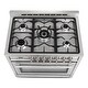 preview thumbnail 12 of 13, Cosmo 36 in. 3.8 cu. ft. Single Oven Dual Fuel Range with 8 Function Convection Oven in Stainless Steel
