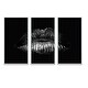 preview thumbnail 8 of 12, Designart "Sexy Golden Metallized Female Lips I" Modern Framed Canvas Wall Art Set of 3 - 4 Colors of Frames