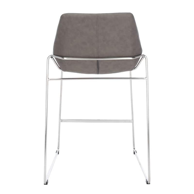 SAFAVIEH Essyllt Mid-Century Modern Counter Stool - 25" W x 22" D x 39" H - 25Wx22Dx39H