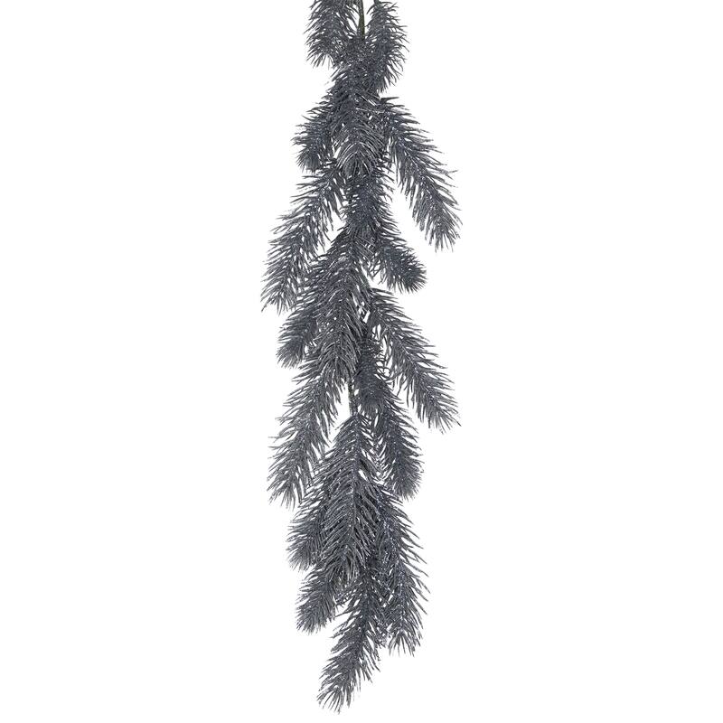 Glittery Pine Artificial Christmas Garland - 6' - Silver - Unlit