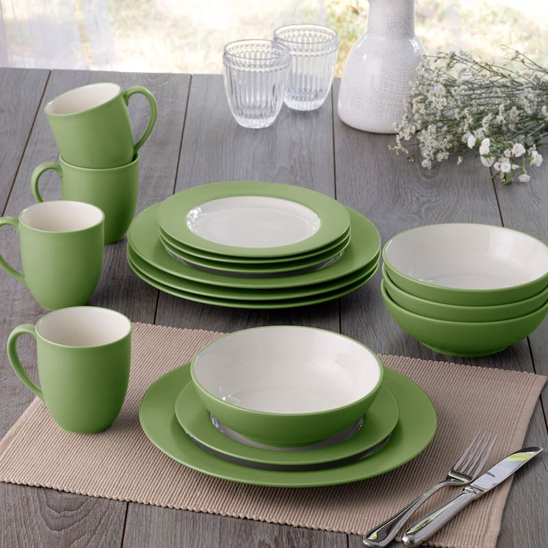 Noritake Colorwave 16-Piece Rim Dinnerware Set, Service For 4
