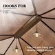 preview thumbnail 15 of 133, EROMMY Hardtop Gazebo,Outdoor Pergola with Double Roof & Netting & Curtains,Heavy Duty Canopy for Patio, Backyard, Pool party