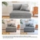 preview thumbnail 118 of 116, Modular Armchair and Ottoman Set with Adjustable Headrest, Flannel Upholstery