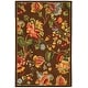 preview thumbnail 111 of 124, SAFAVIEH Handmade Chelsea Nataly French Country Floral Wool Rug 3'9" x 5'9" - Brown