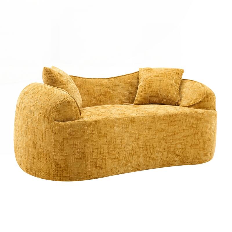 Compress Sofa. It Has Armrests on Both Sides, Comes with Two Pillows