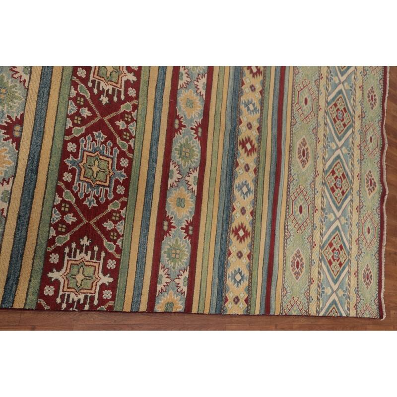 Kazak Oriental Large Area Rug Handmade Wool Carpet - 9'5" x 14'7"