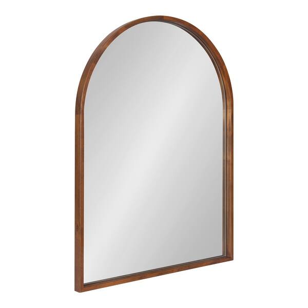 slide 16 of 28, Kate and Laurel Valenti Framed Arch Mirror - 24X32 Walnut Brown