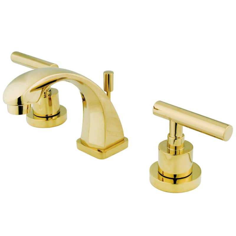 Manhattan 8 in. Widespread Bathroom Faucet - Polished Brass