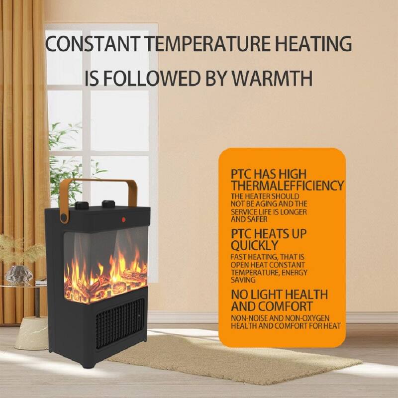 Energy-Saving Vertical Electric Heater with Adjustable Air and Temperature Settings - N/A