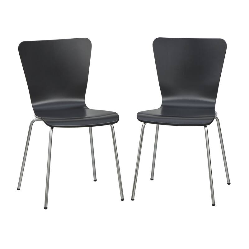 Simple Living Erie Chairs (Set of 2) - Black