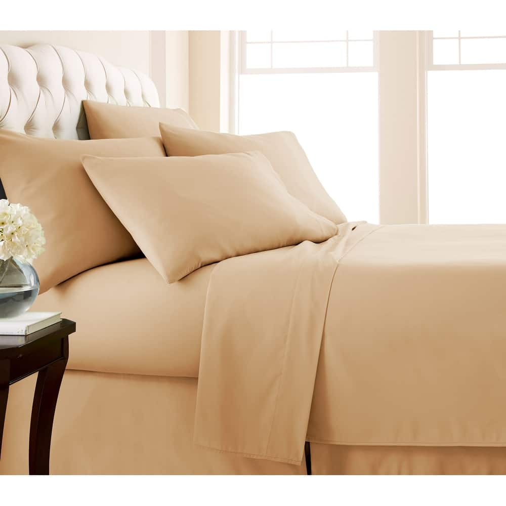 No-slip Ultra-soft Deep Pocket 6-piece Bed Sheet Set