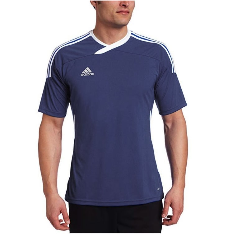 adidas navy blue soccer jersey