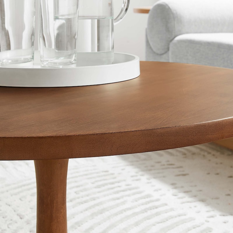 Lina 30" Round Wood Coffee Table