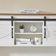 preview thumbnail 5 of 5, Wood Home Office Desk with File Drawer, Charging Station, and Hutch, 47" Farmhouse Executive Desk