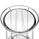 preview thumbnail 6 of 7, Metropolitan Round Chrome Metal Glass Top Bar Cart by iNSPIRE Q Bold