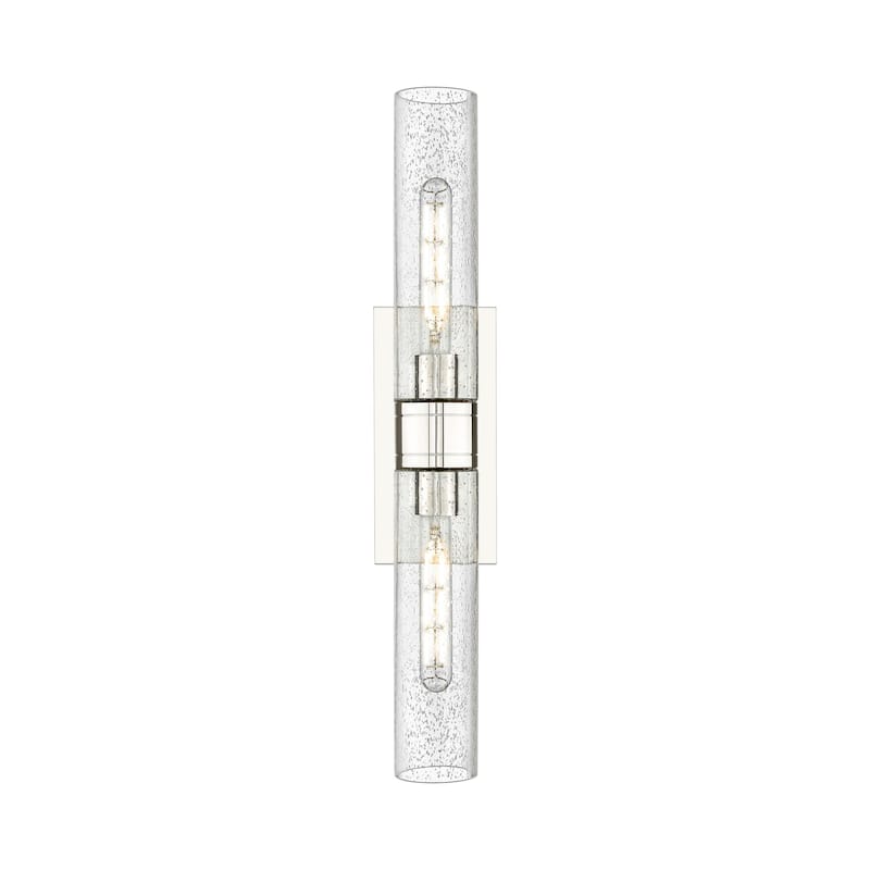 Innovations Lighting 617-2W-3-24 Ballston Urban Vanity Ballston Urban - Polished Nickel / Seedy