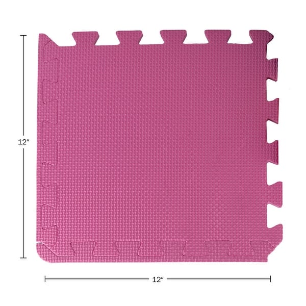 dimension image slide 0 of 3, Puzzle Mat EVA Foam Floor Tiles 20-Pack - 20 SQFT Multicolor Exercise Mat or Play Mats - Interlocking Floor Mats by Stalwart