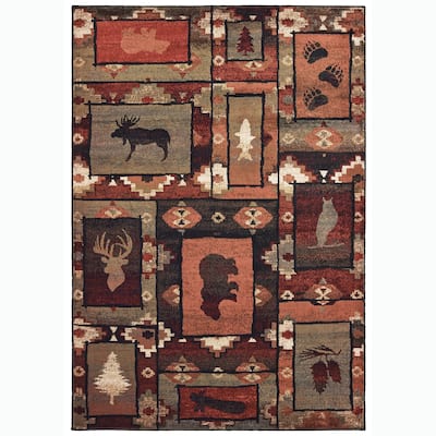 Westley Nature's Silhouettes Rustic Area Rug