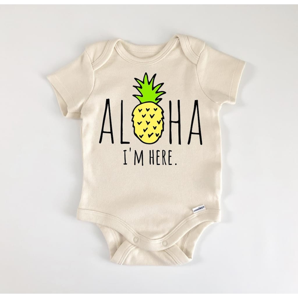 Aloha Pineapple - Baby Boy Girl Clothes Infant Bodysuit Funny Cute Newborn