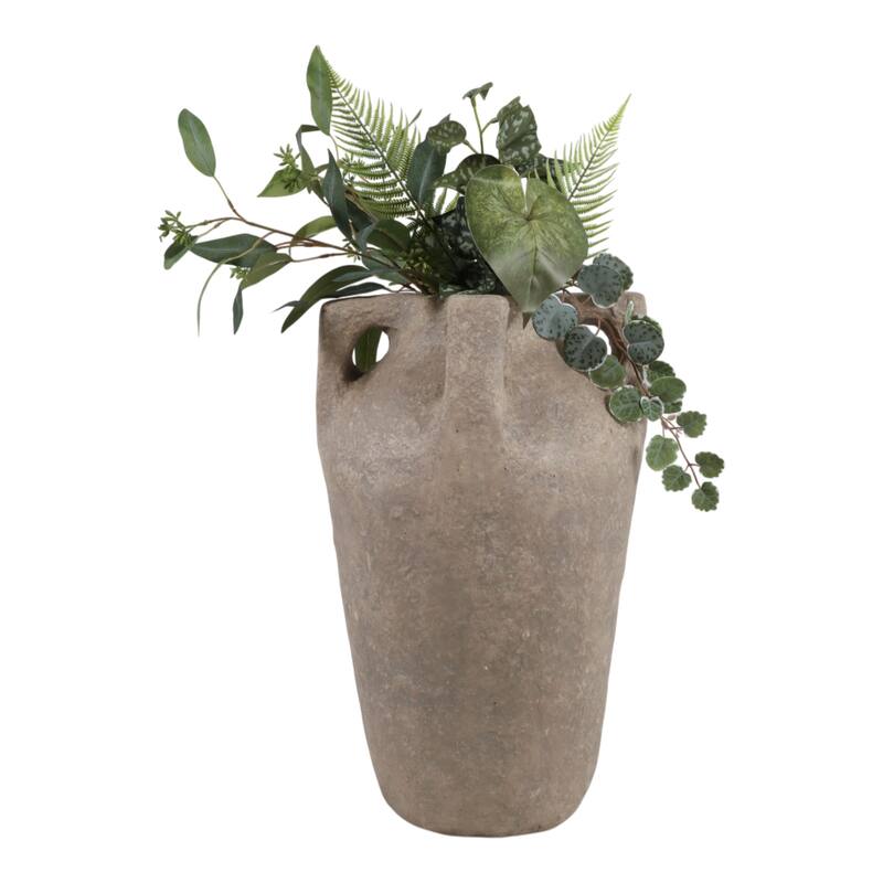 Pottery Handle Vase Modern Sleek Lightweight Versatile Design