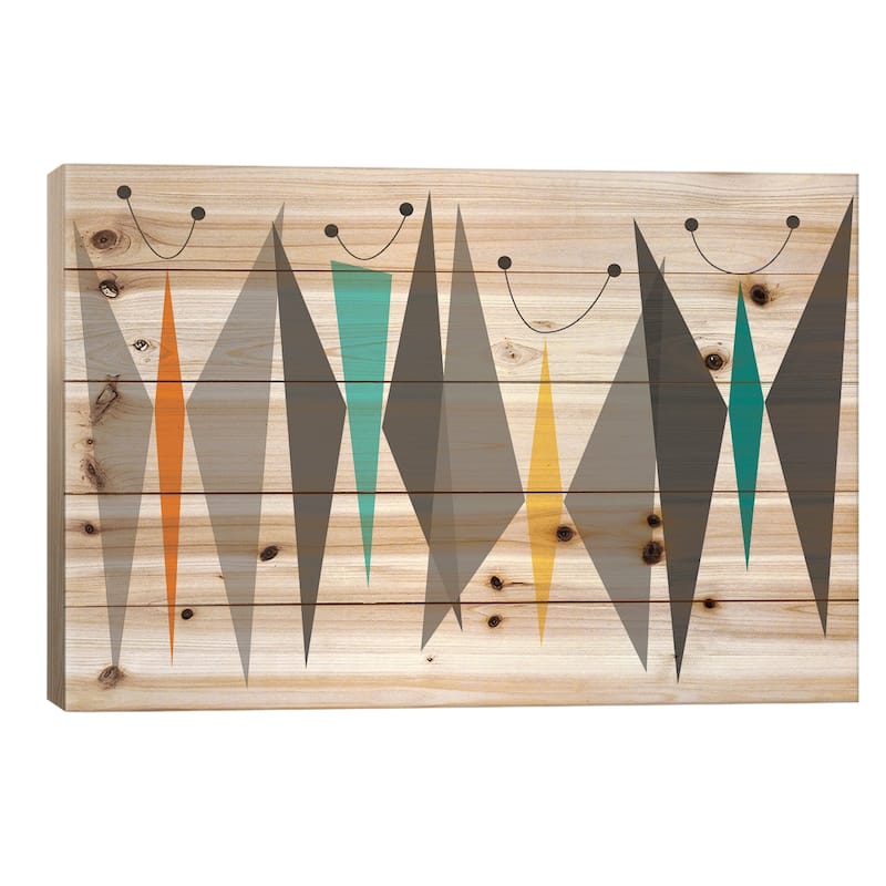 Butterflies - Grays Print On Wood by Tonya Newton - Multi-Color - 18x26x1.5