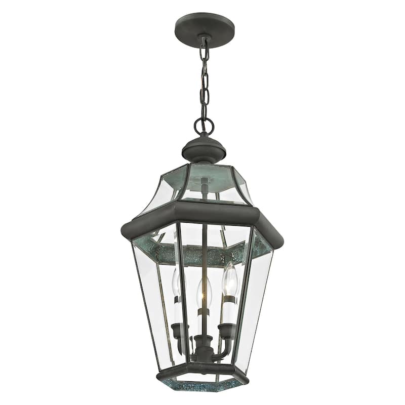 Livex Lighting Georgetown 3 Light 13" Wide Taper Candle Outdoor