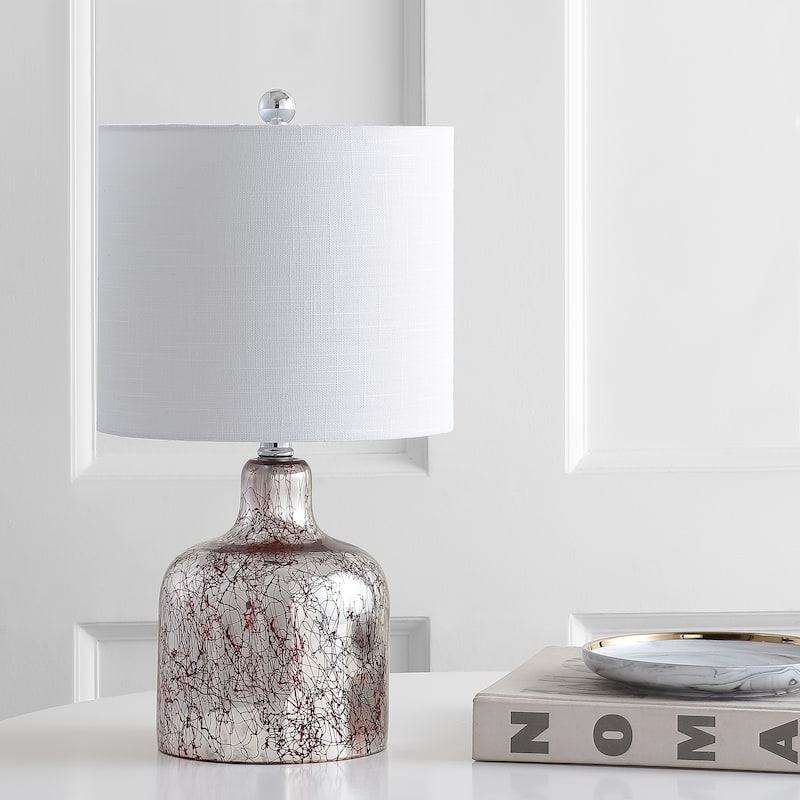 Owen 19" Glass Bell LED Table Lamp, Gold by JONATHAN Y