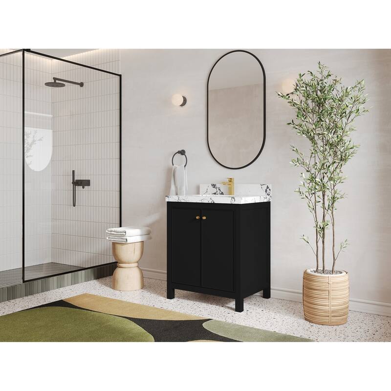 Willow Collections 30 in. W x 22 in. D Chicago Single Sink Bathroom Vanity with Countertop
