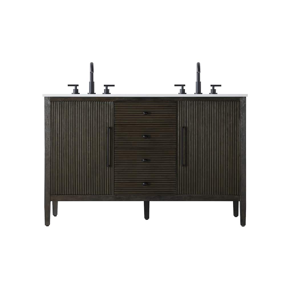 Elegant Lighting VF29654D Blakely 54" Free Standing Double Basin