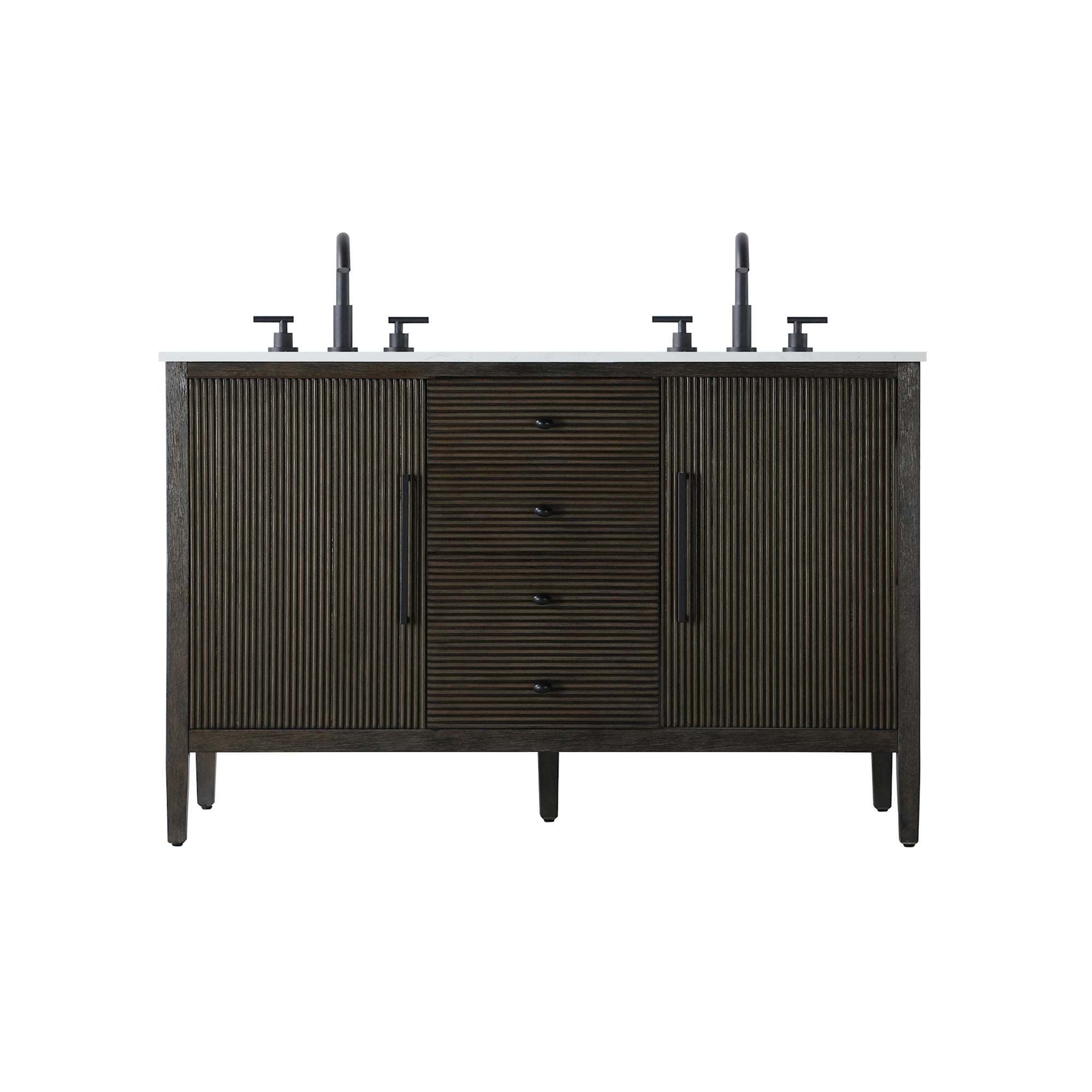 Elegant Lighting VF29654D Blakely 54" Free Standing Double Basin