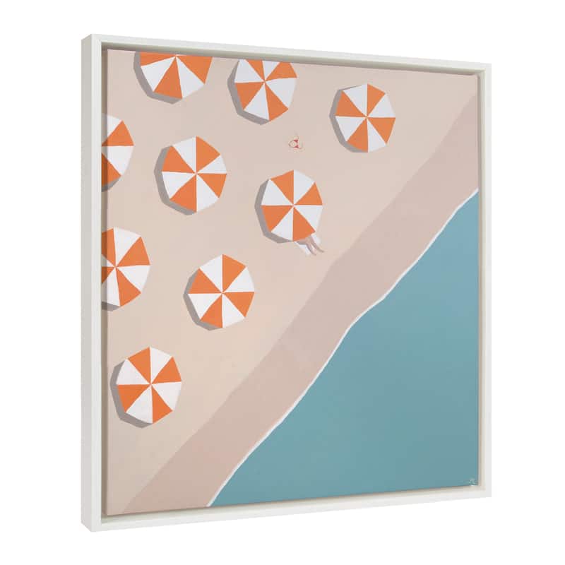 Kate and Laurel Sylvie The Early Bird Framed Canvas by Rachel Bolgov